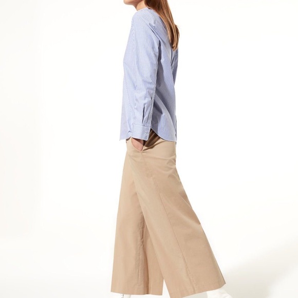 Aritzia wide leg beige pants - Picture 2 of 4